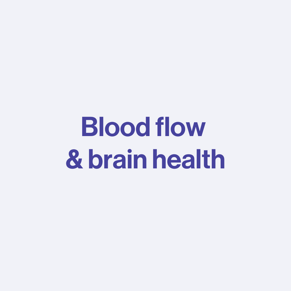 Blood flow & brain health
