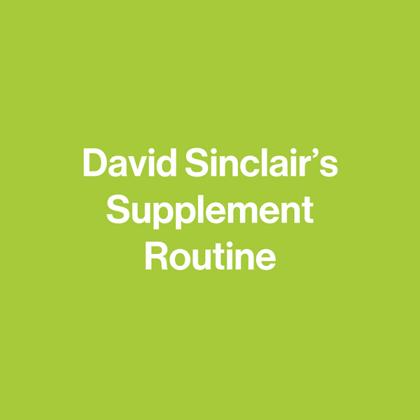 David Sinclair Supplement Routine