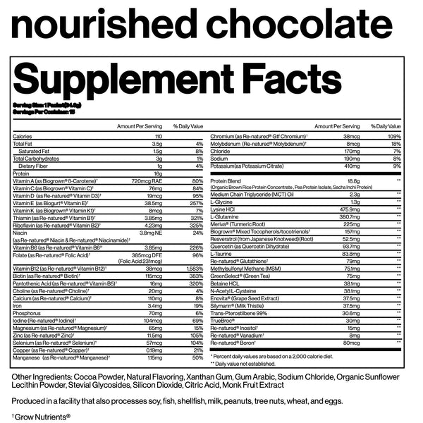 nourished dutch chocolate
