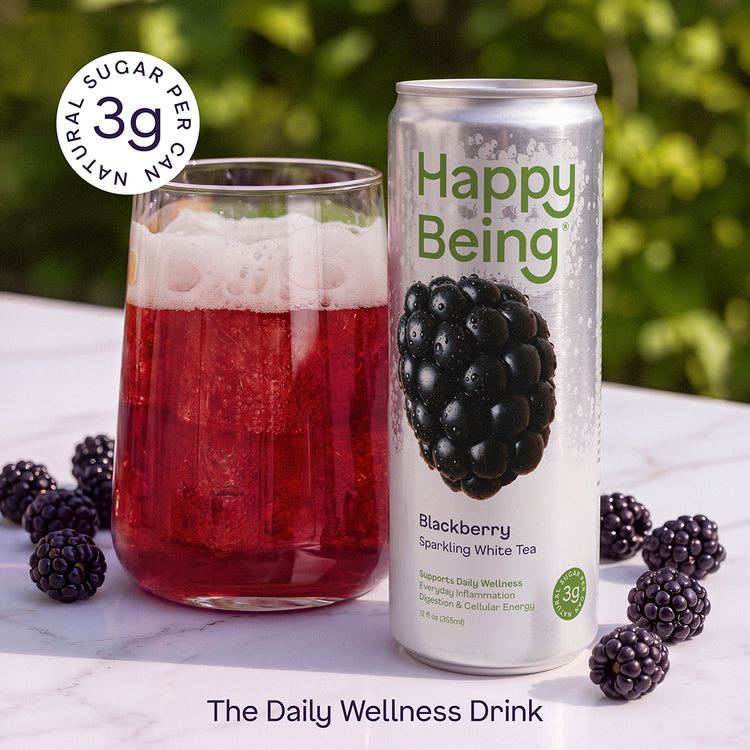 Blackberry Sparkling White Tea - daily wellness drink