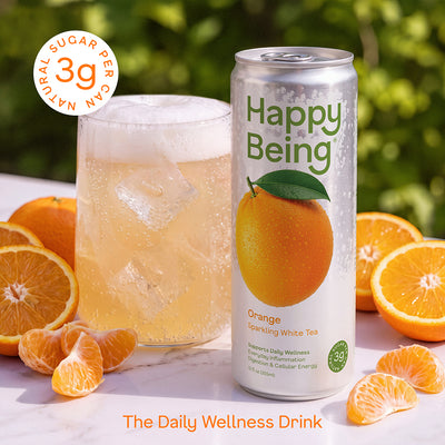 Orange Sparkling White Tea - daily wellness drink