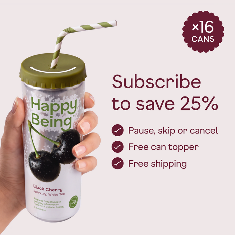 Black Cherry Sparkling White Tea - subscribe