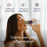 Blackberry Sparkling White Tea - calms everyday inflammation