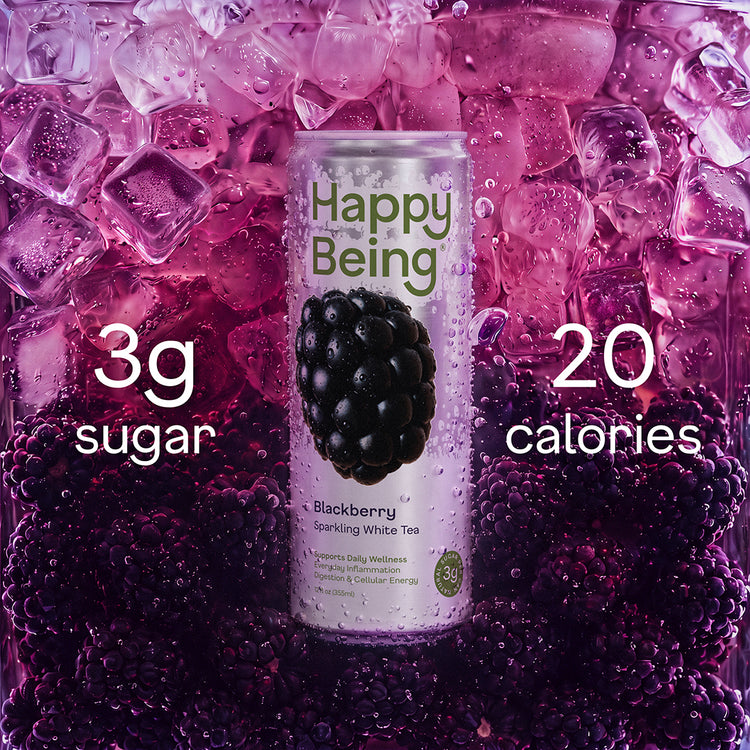Blackberry Sparkling White Tea - plunge