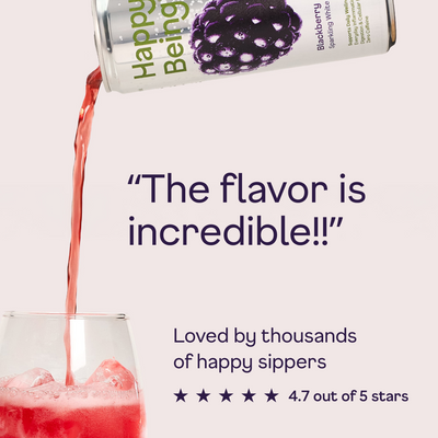 Blackberry Sparkling White Tea - pour and review