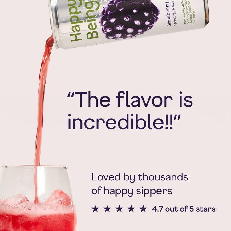 Blackberry Sparkling White Tea - pour and review
