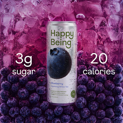 Blueberry Sparkling White Tea - plunge