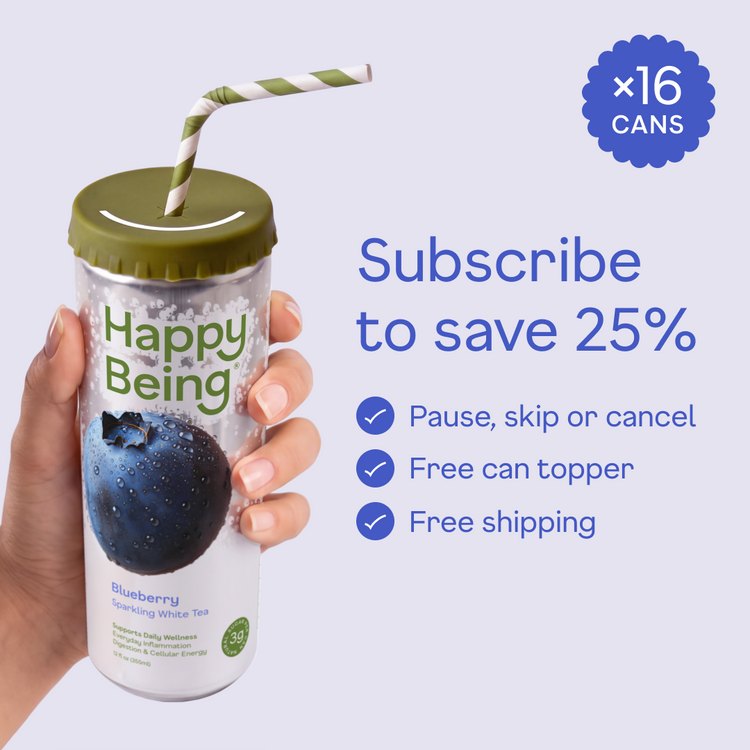 Blueberry Sparkling White Tea - subscribe