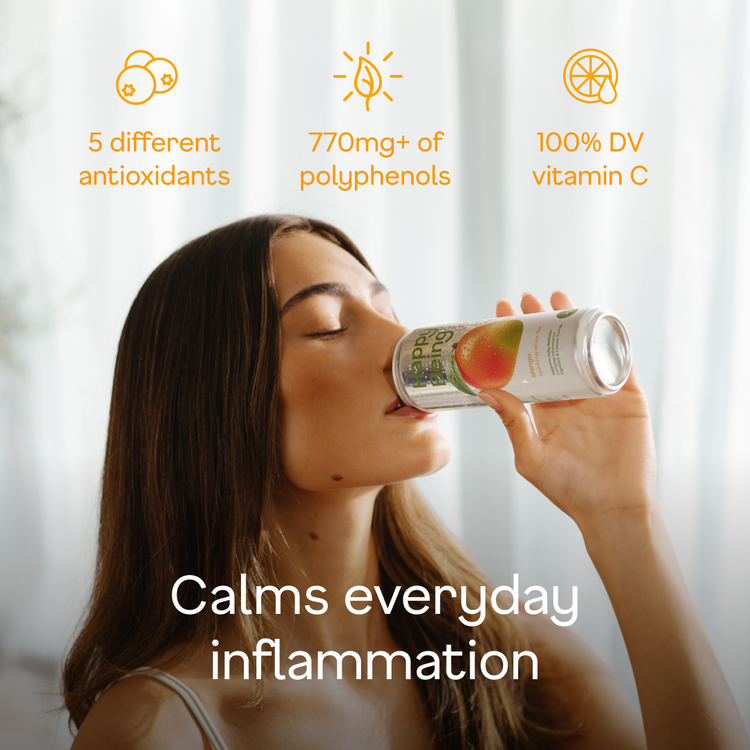 Mango Sparkling White Tea - calms everyday inflammation