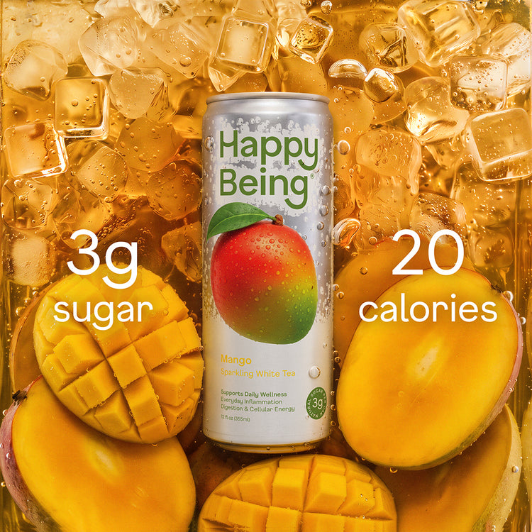 Mango Sparkling White Tea - plunge