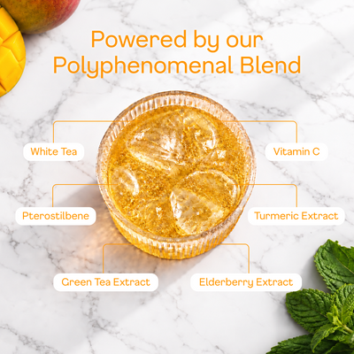Mango Sparkling White Tea - polyphenomenal blend
