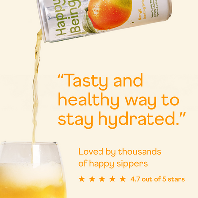 Mango Sparkling White Tea - pour and review