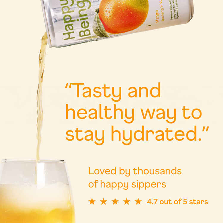 Mango Sparkling White Tea - pour and review