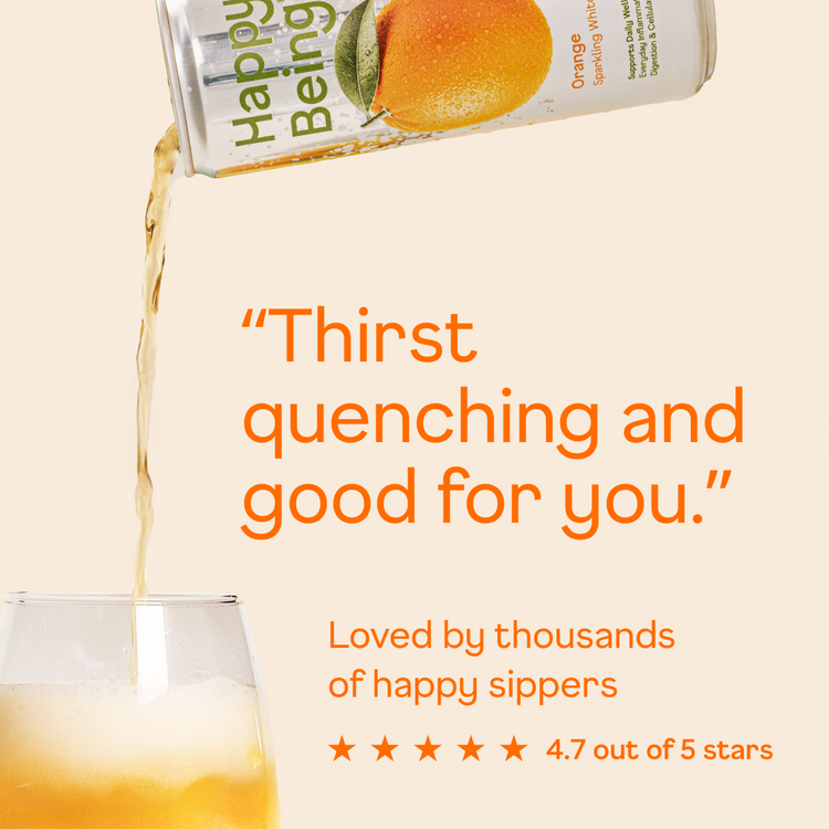 Orange Sparkling White Tea - pour and review