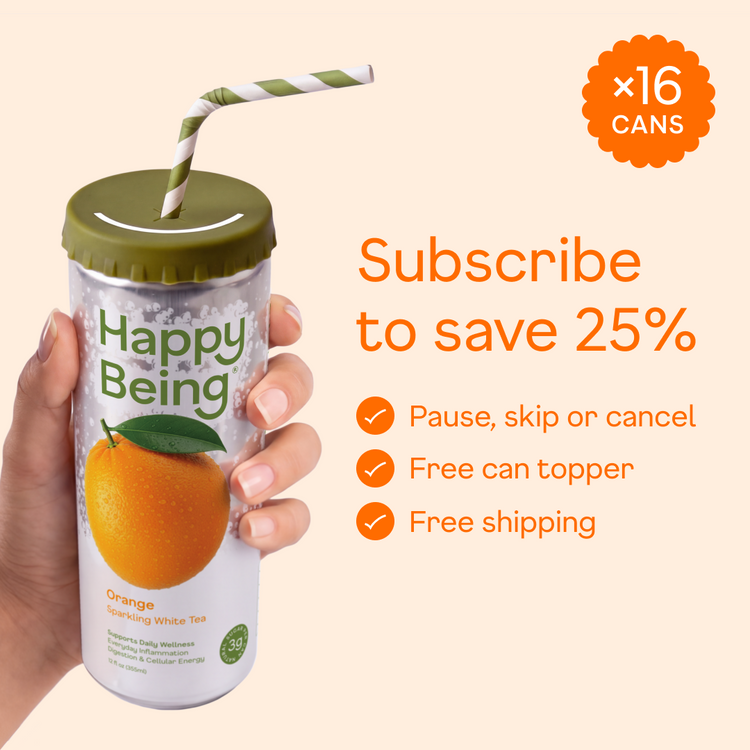 Orange Sparkling White Tea - subscribe