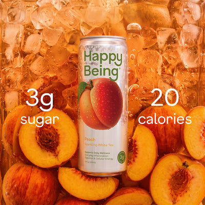 Peach Sparkling White Tea - plunge