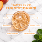 Peach Sparkling White Tea - polyphenomenal blend