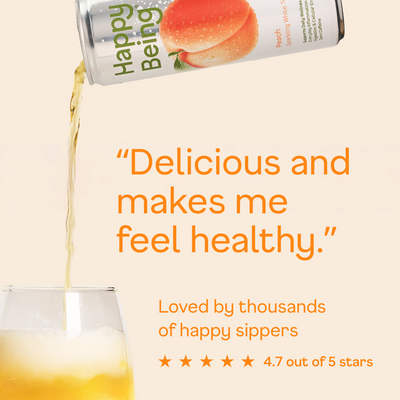 Peach Sparkling White Tea - pour and review