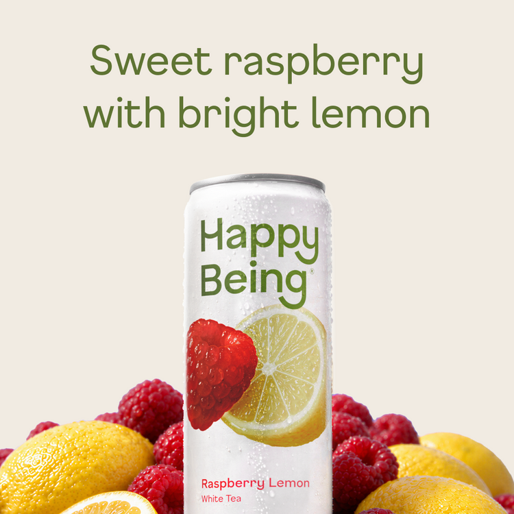 Raspberry Lemon White Tea - fruit stack