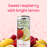 Raspberry Lemon Sparkling White Tea - fruit stack