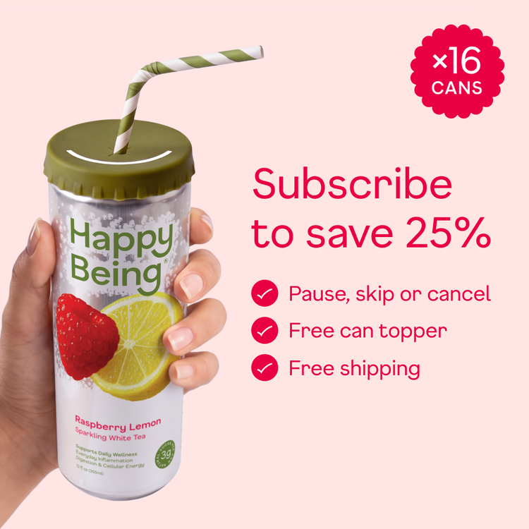 Raspberry Lemon Sparkling White Tea - subscribe