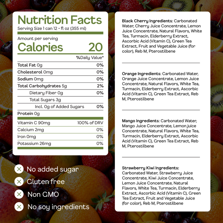 Orchard Sparkling Variety Pack - ingredients