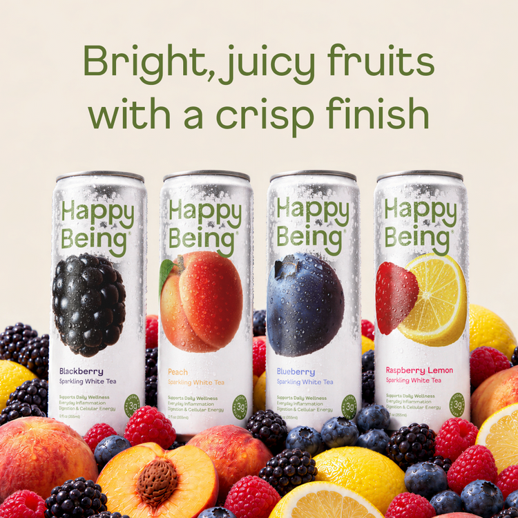 White Tea Sparkling Original Variety - fruit stack