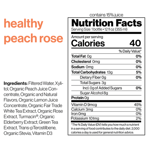 healthy peach rose